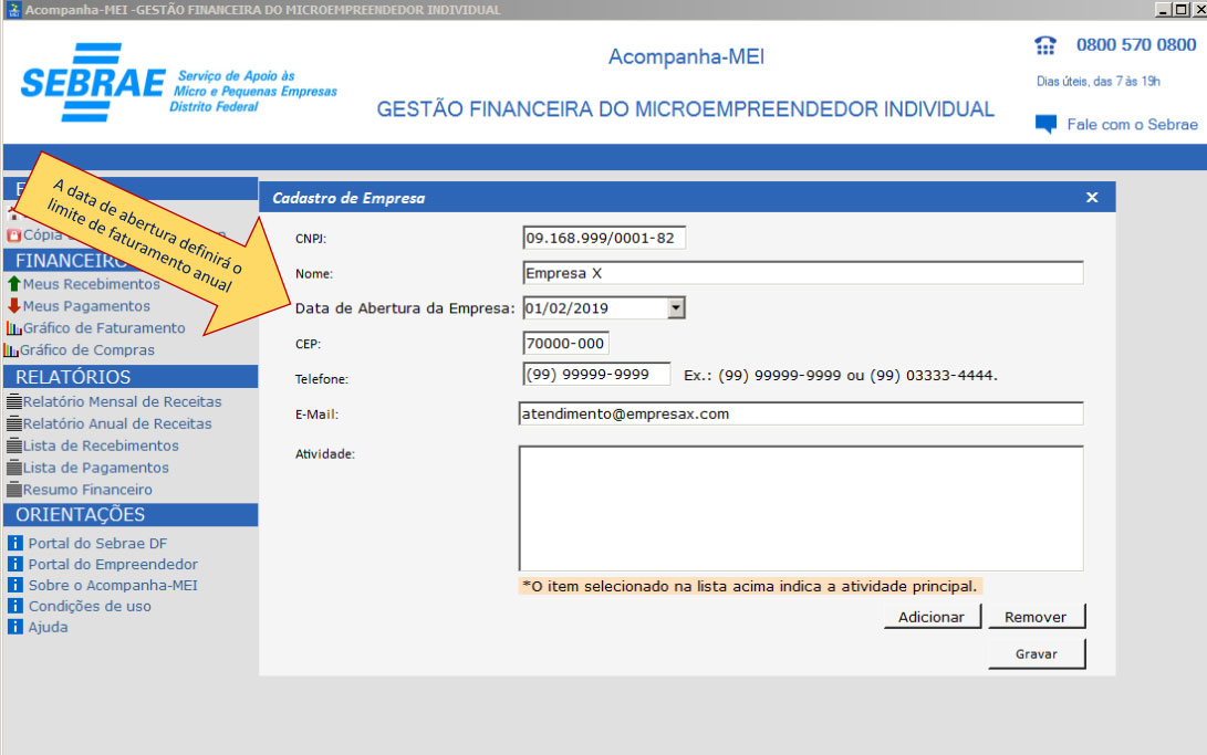 Sistema de Controle Financeiro Gratuito MEI